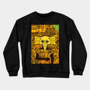 Captivating Charisma: Portrait Art for Sale Crewneck Sweatshirt